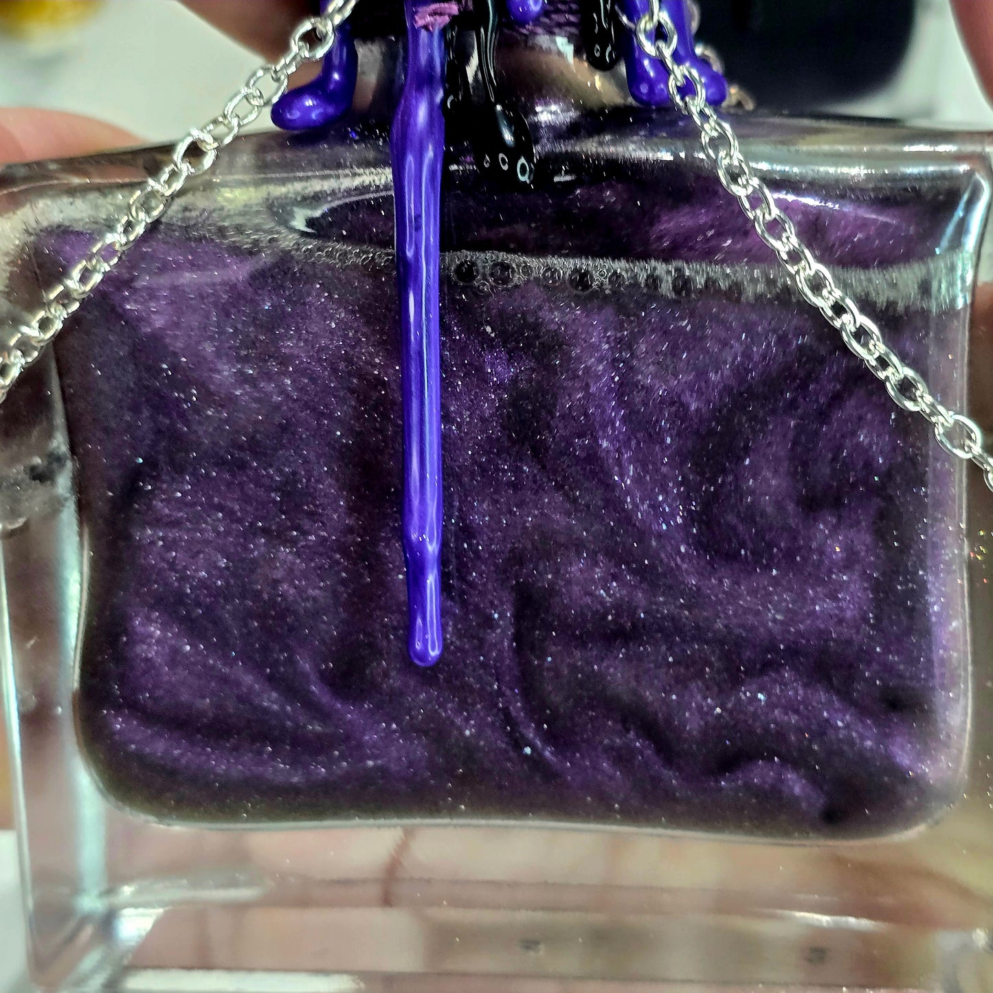 Halley's Comet Rectangular Shape, A Color Changing Potion Bottle Prop