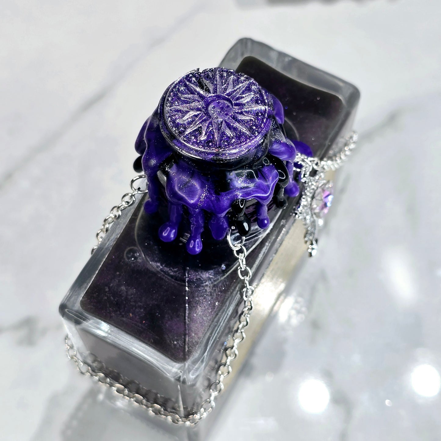 Halley's Comet Rectangular Shape, A Color Changing Potion Bottle Prop