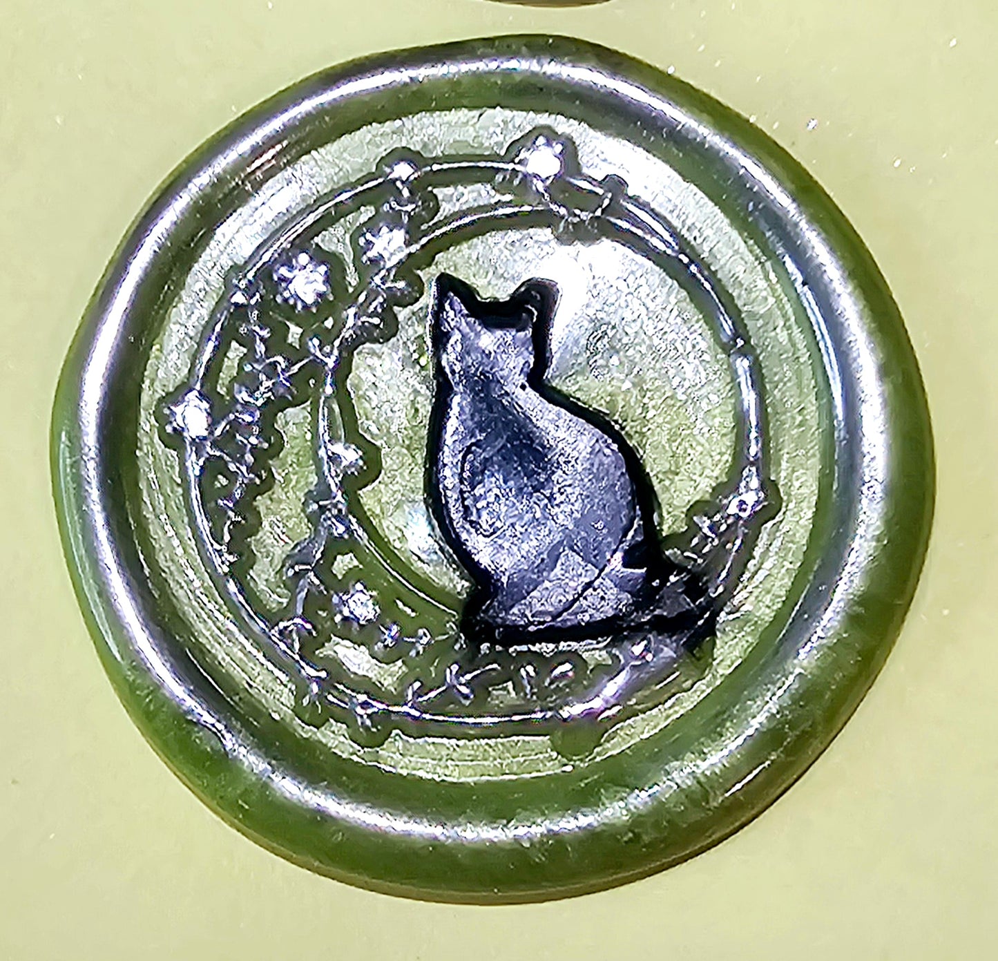 Halloween Wax Seals Mixed, Pumpkin, Black Cat, Haunted Mansion, Goth Rose Set of Five Wax Seals, for cards, invitations, letters and gifts!