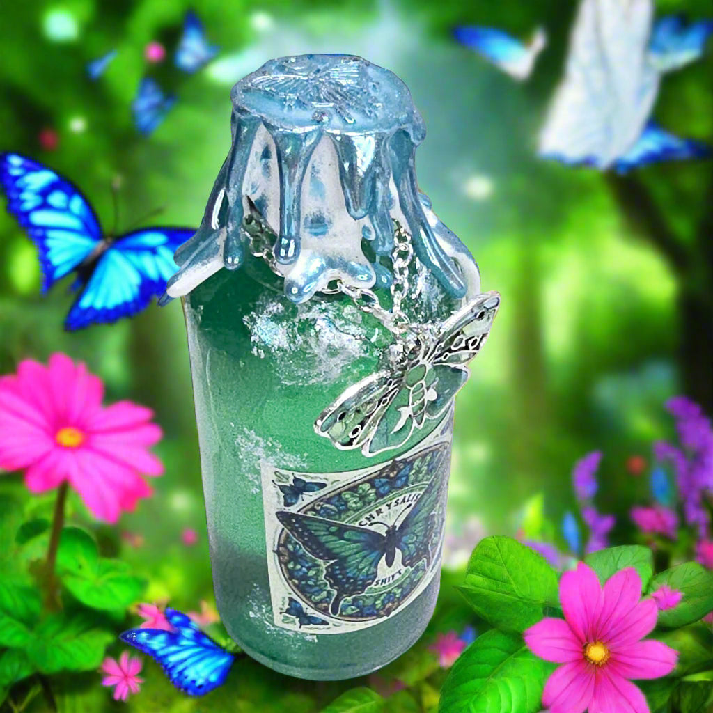 Butterfly Chrysalis Shift Round Bottle A Color Changing Potion Bottle Prop
