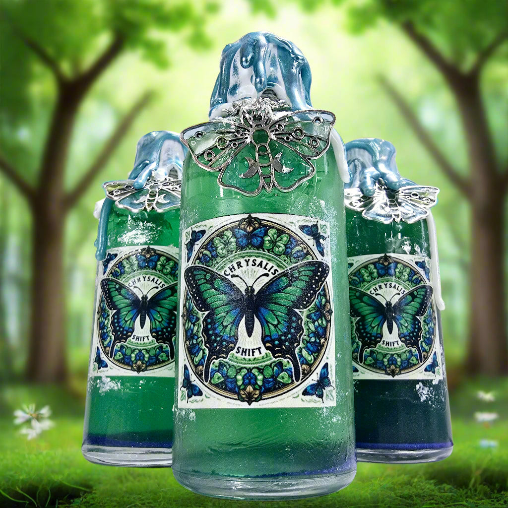 Butterfly Chrysalis Shift Round Bottle A Color Changing Potion Bottle Prop