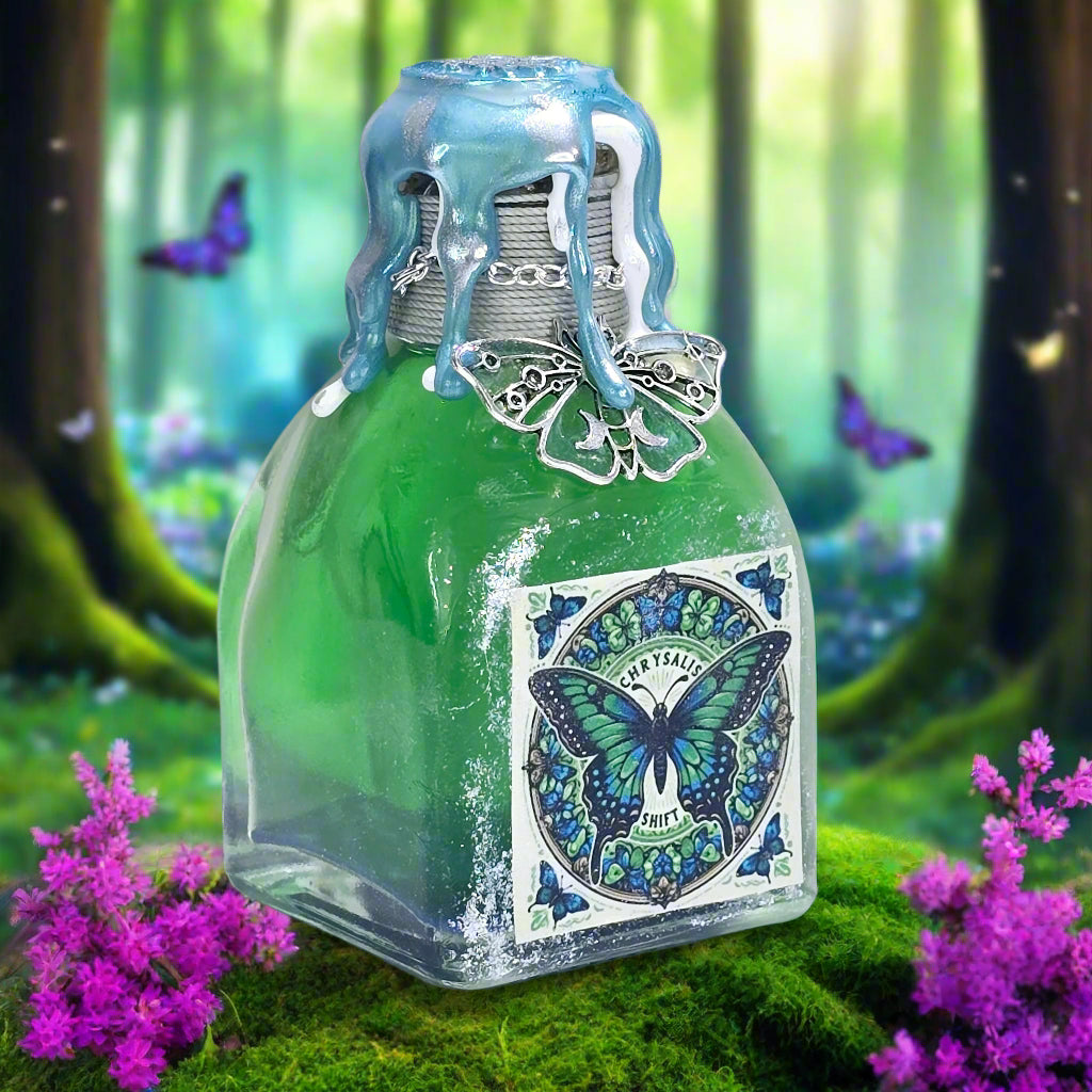 Butterfly Chrysalis Shift Square A Color Changing Potion Bottle Prop