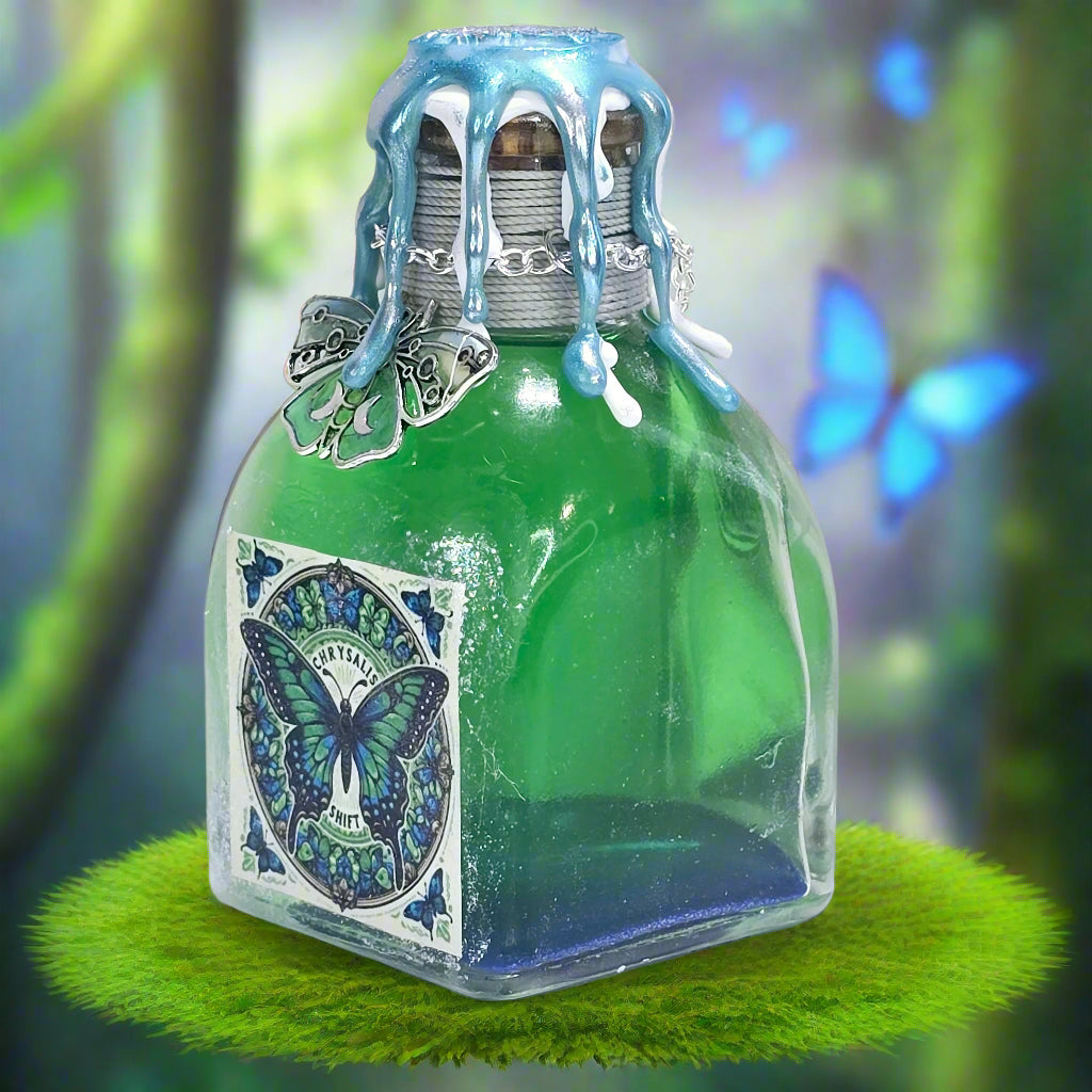Butterfly Chrysalis Shift Square A Color Changing Potion Bottle Prop
