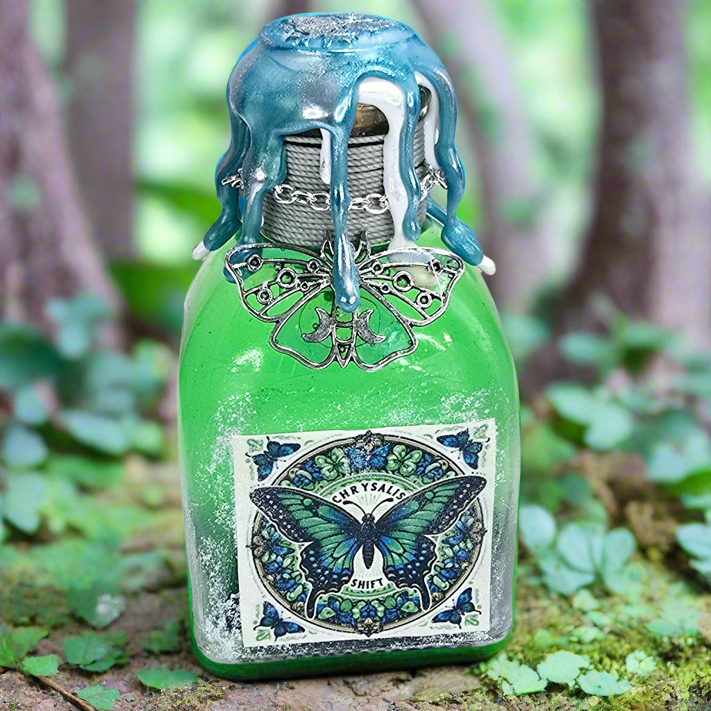 Butterfly Chrysalis Shift Square A Color Changing Potion Bottle Prop