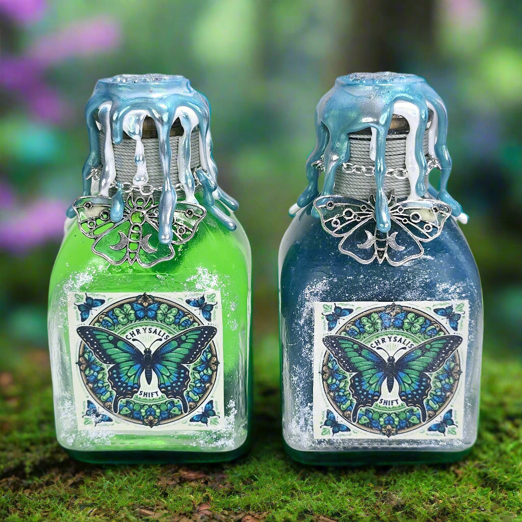 Butterfly Chrysalis Shift Square A Color Changing Potion Bottle Prop