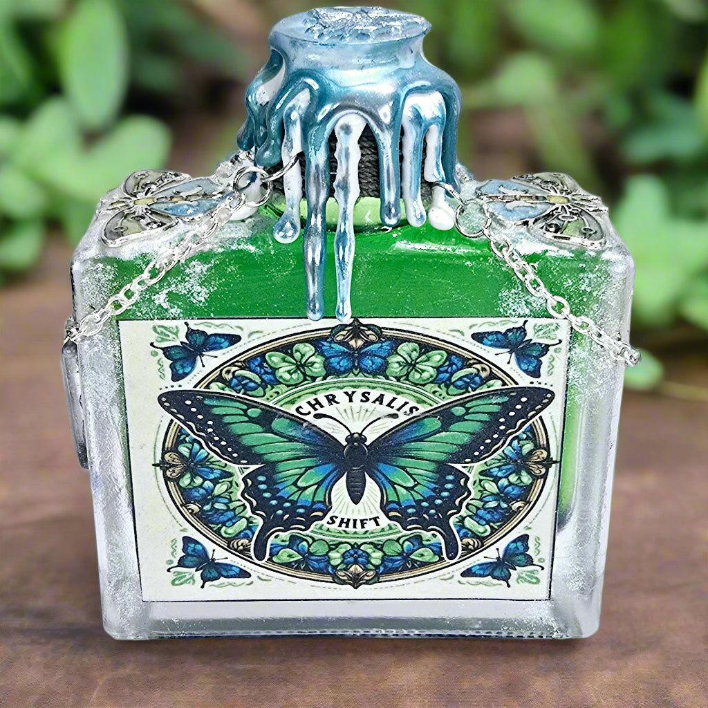 Butterfly Chrysalis Shift Rectangular Bottle A Color Changing Potion Bottle Prop