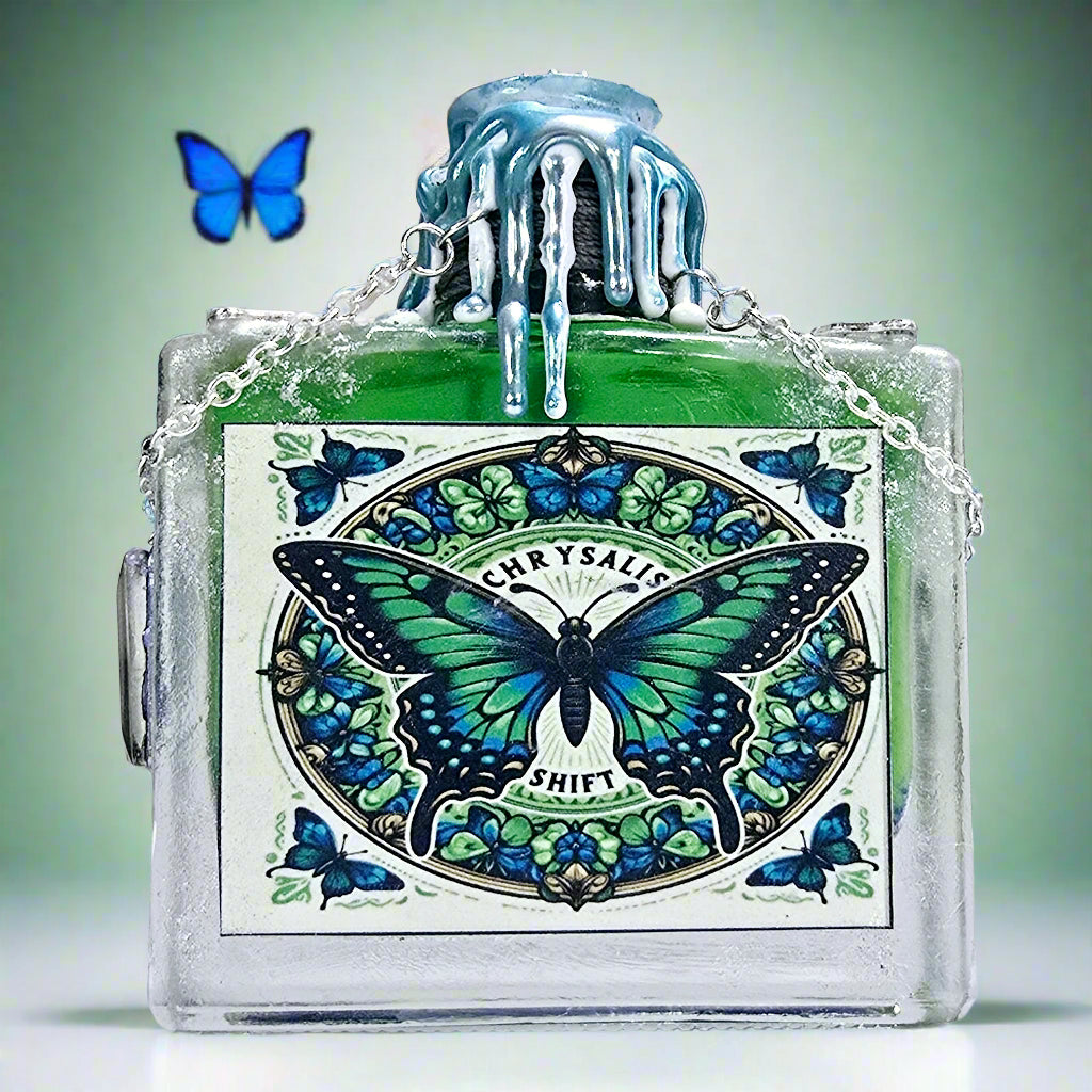 Butterfly Chrysalis Shift Rectangular Bottle A Color Changing Potion Bottle Prop