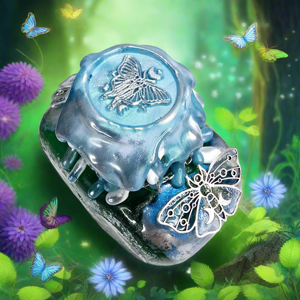 Butterfly Chrysalis Shift Heart Shaped A Color Changing Potion Bottle Prop