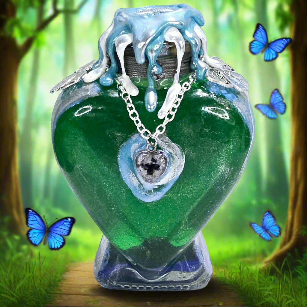 Butterfly Chrysalis Shift Heart Shaped A Color Changing Potion Bottle Prop