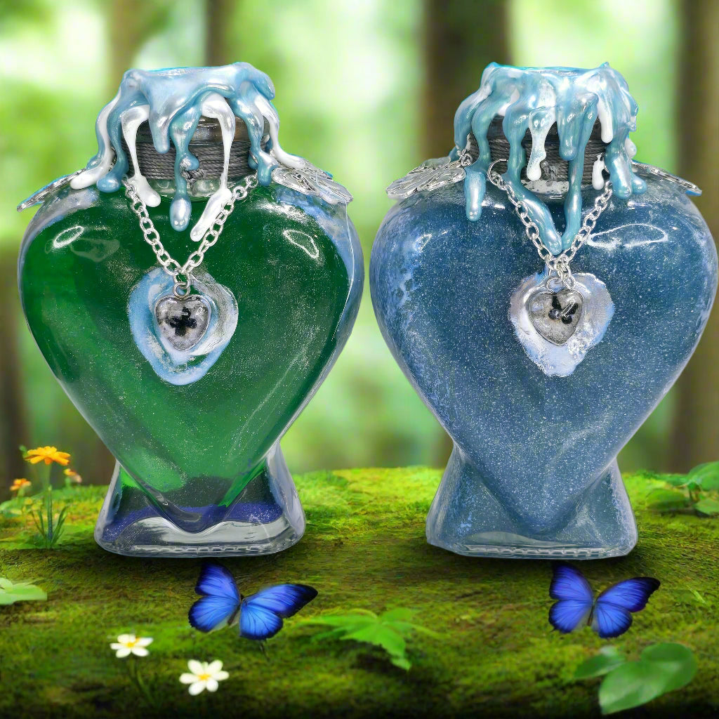 Butterfly Chrysalis Shift Heart Shaped A Color Changing Potion Bottle Prop
