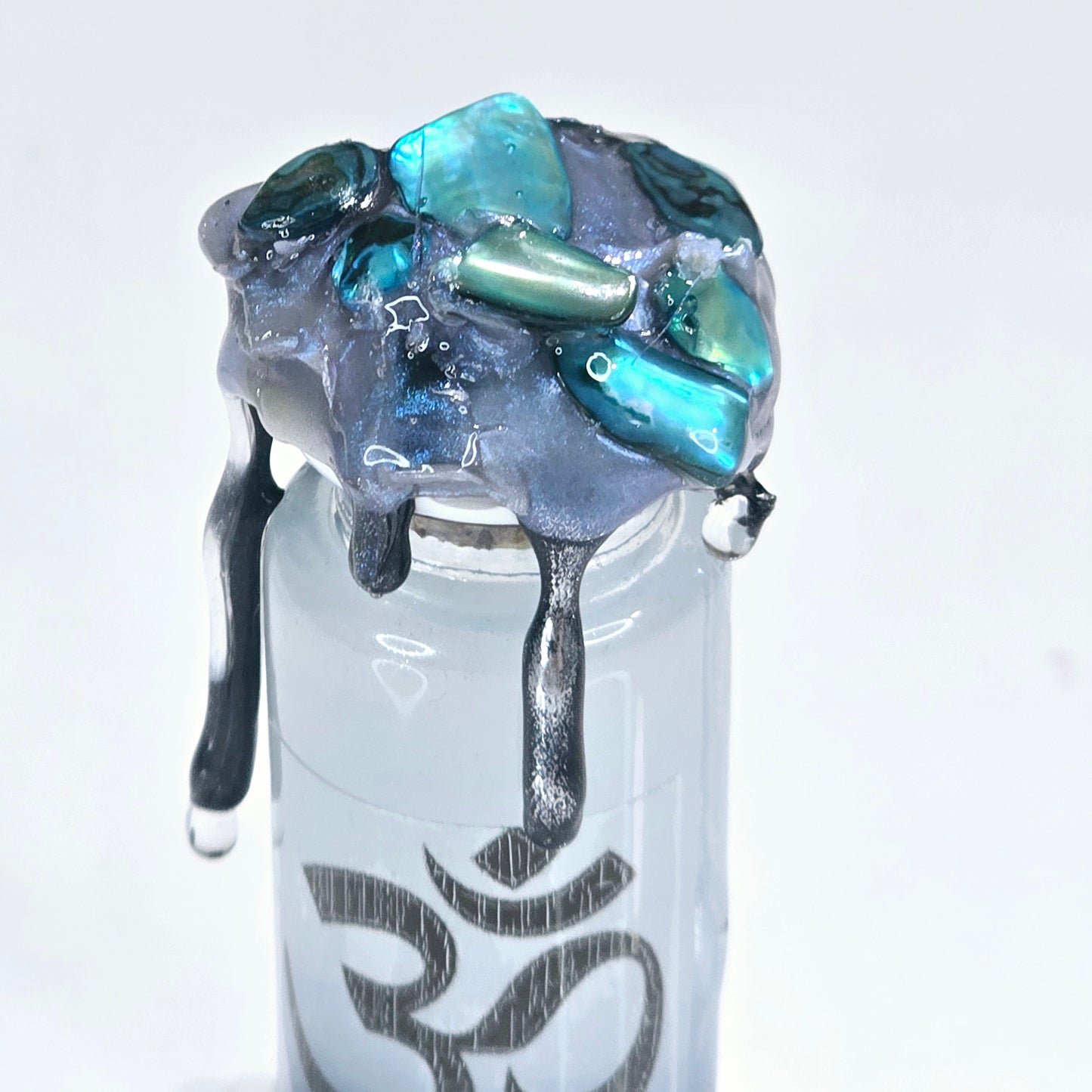 Namaste White to Blue A Color Changing Potion Bottle Prop Fidget