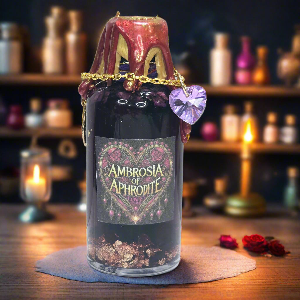 Ambrosia of Aphrodite Straight Round A Color Changing Potion Bottle Prop