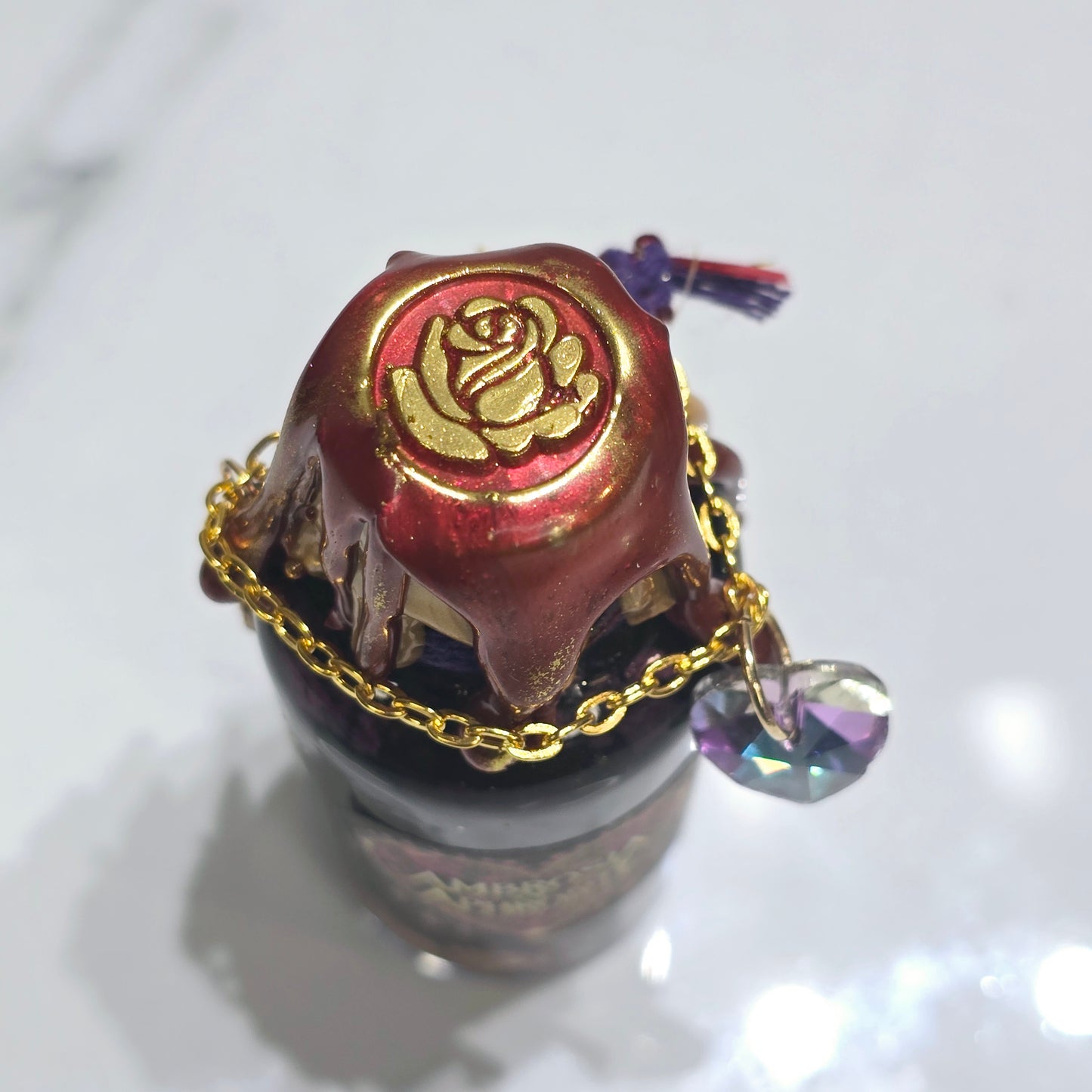 Ambrosia of Aphrodite Straight Round A Color Changing Potion Bottle Prop