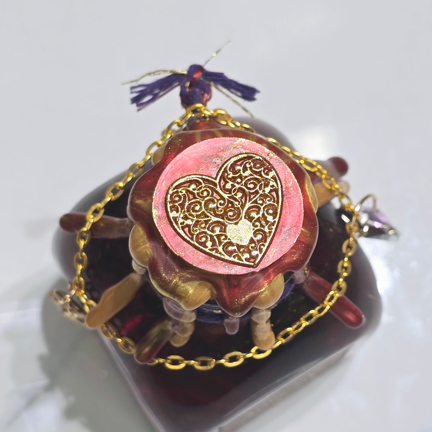 Ambrosia of Aphrodite Square A Color Changing Potion Bottle Prop