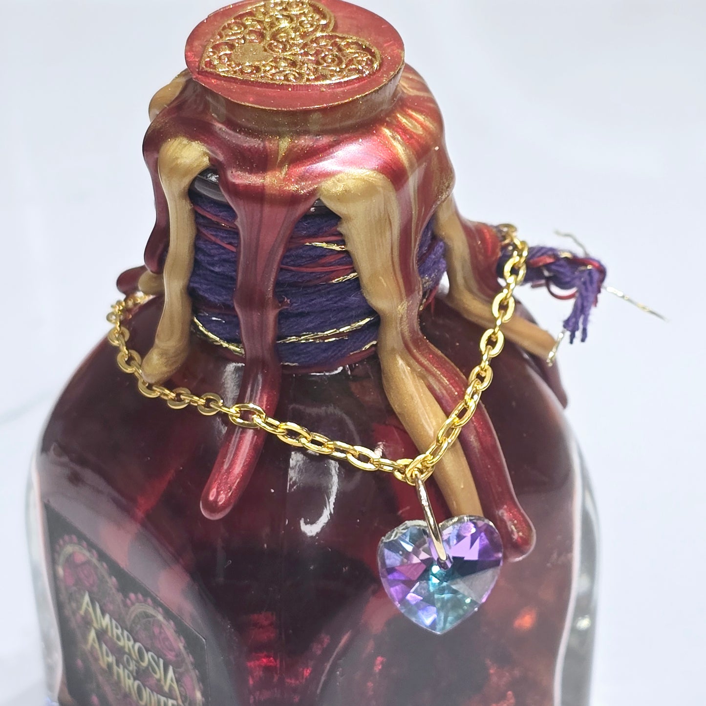 Ambrosia of Aphrodite Square A Color Changing Potion Bottle Prop