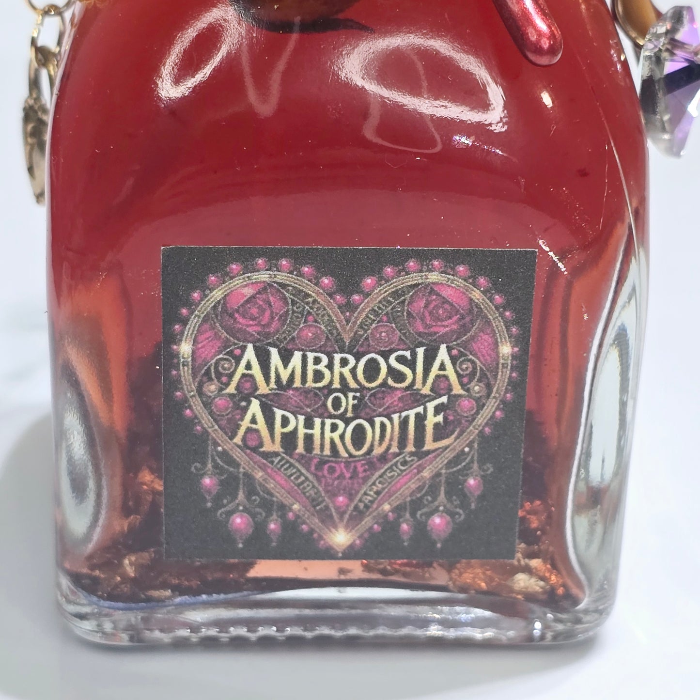 Ambrosia of Aphrodite Square A Color Changing Potion Bottle Prop