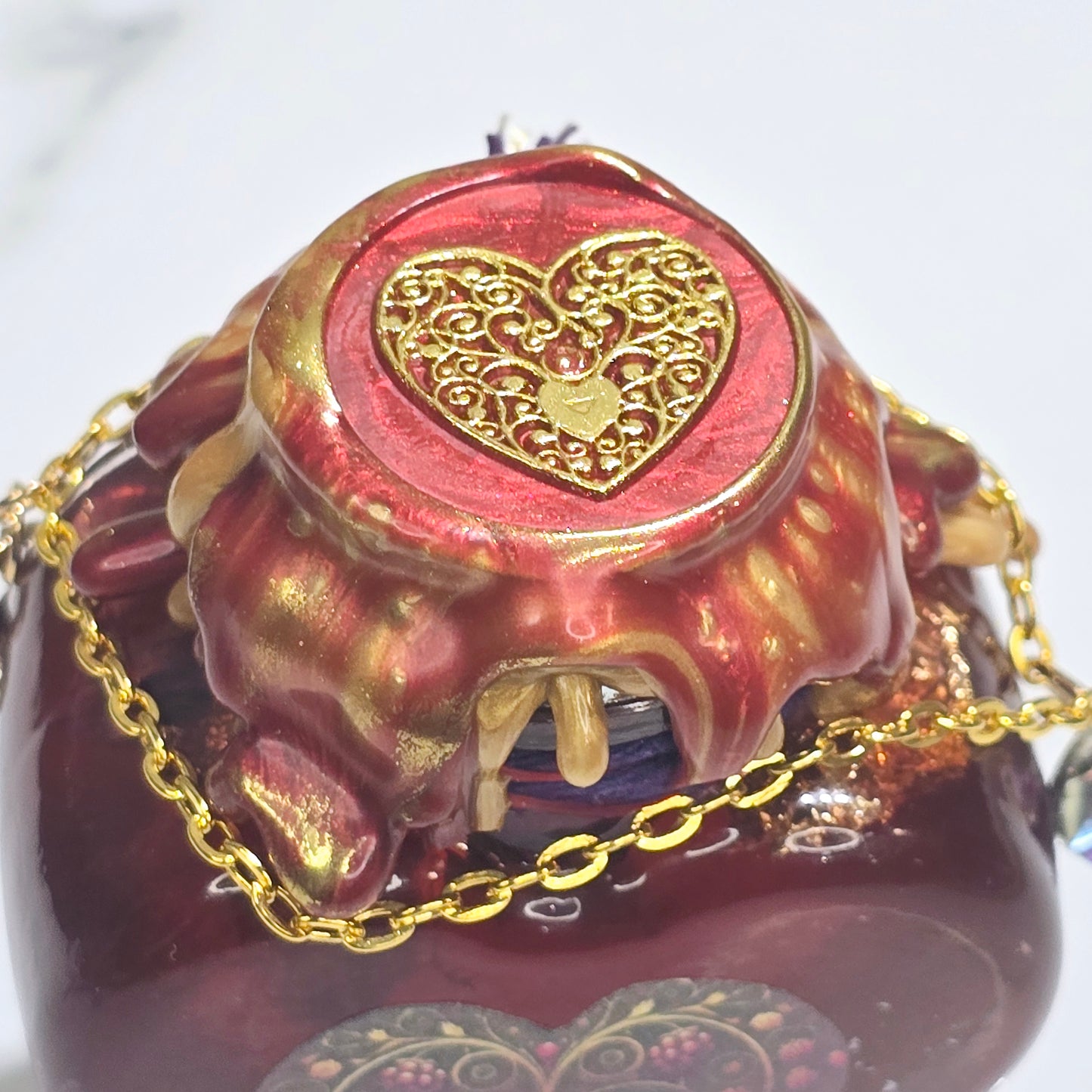 Ambrosia of Aphrodite Heart Small A Color Changing Potion Bottle Prop