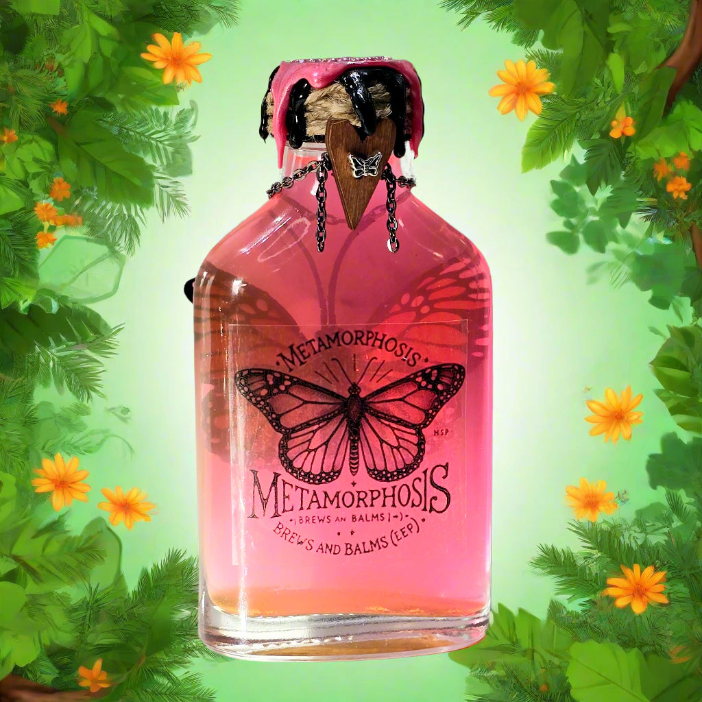 Metamorphosis Monarch Butterfly Potion Prop, Color Changing Liquid Decorative Bottle!