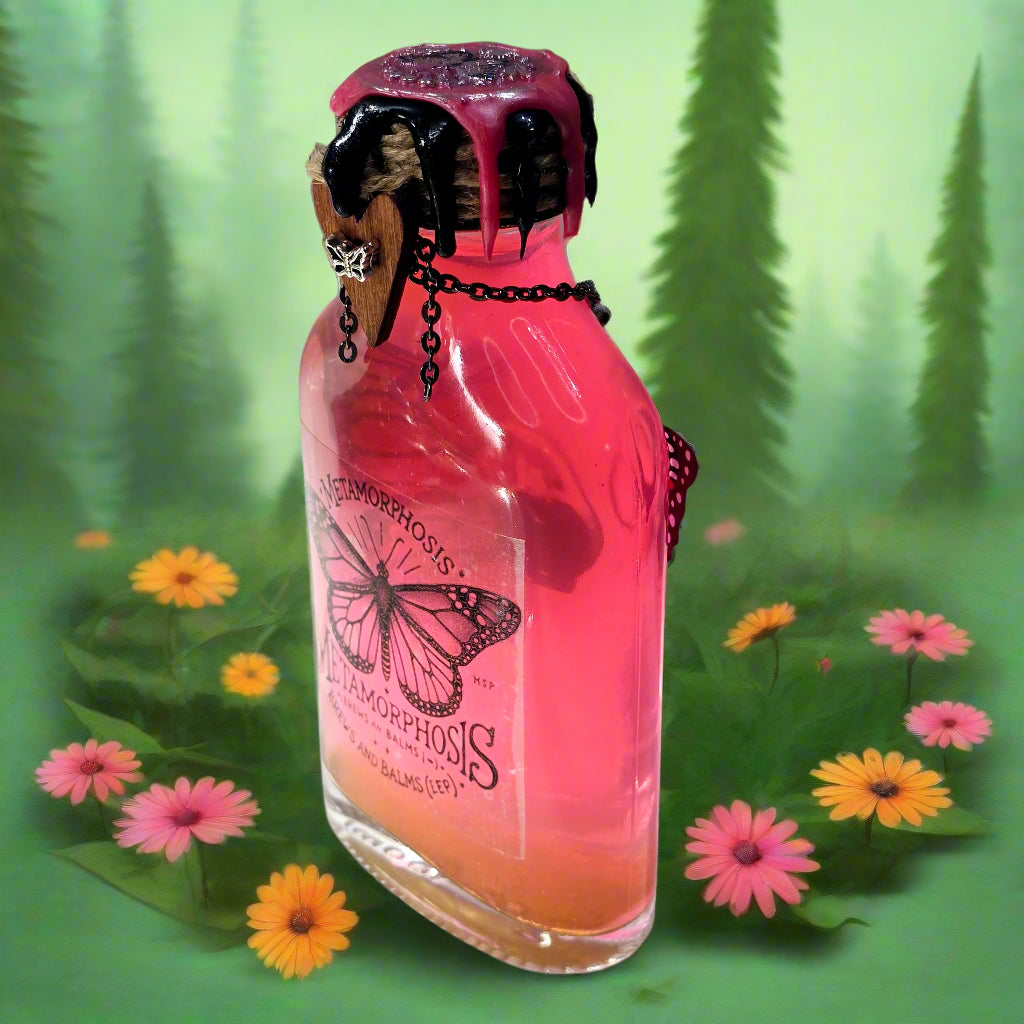 Metamorphosis Monarch Butterfly Potion Prop, Color Changing Liquid Decorative Bottle!