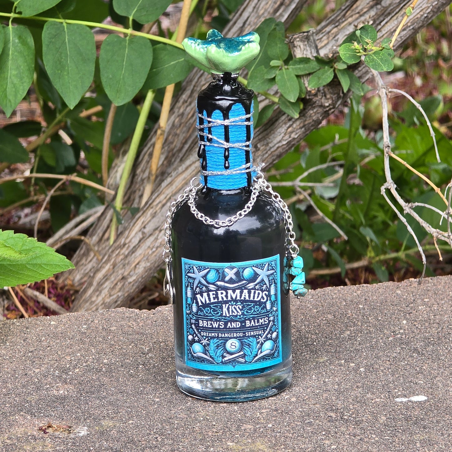 Mermaids Kiss Color Changing Decorative Potion Bottle