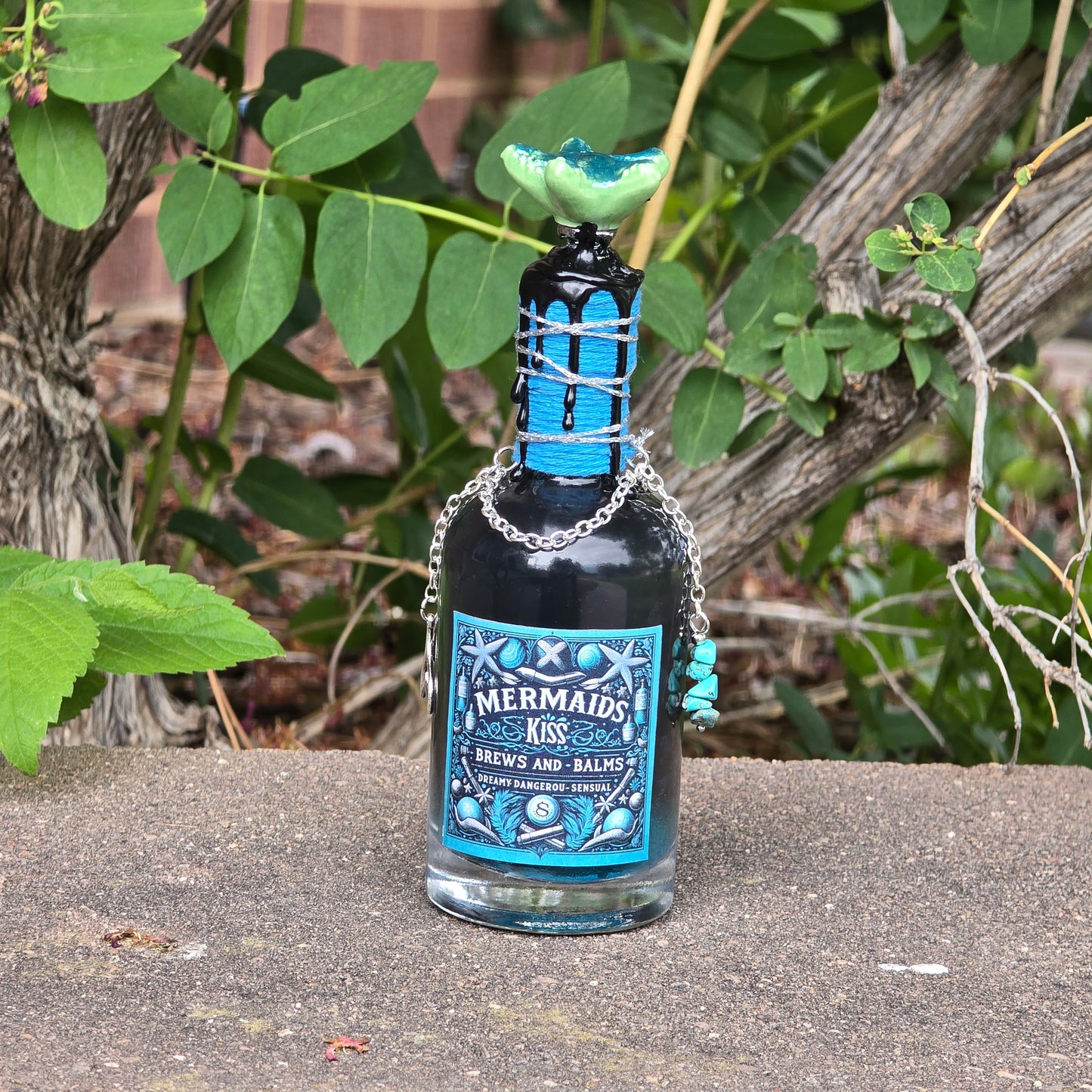 Mermaids Kiss Color Changing Decorative Potion Bottle