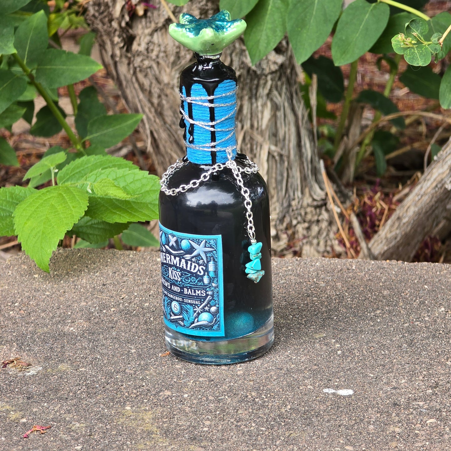 Mermaids Kiss Color Changing Decorative Potion Bottle