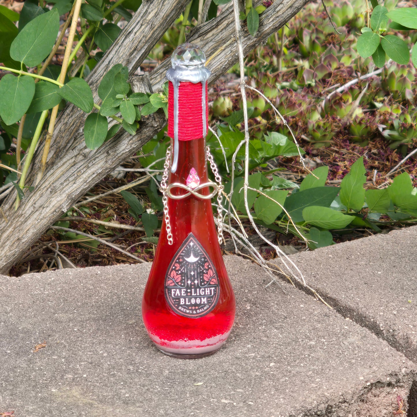 Fae Light Bloom Color Changing Decorative Potion Bottle