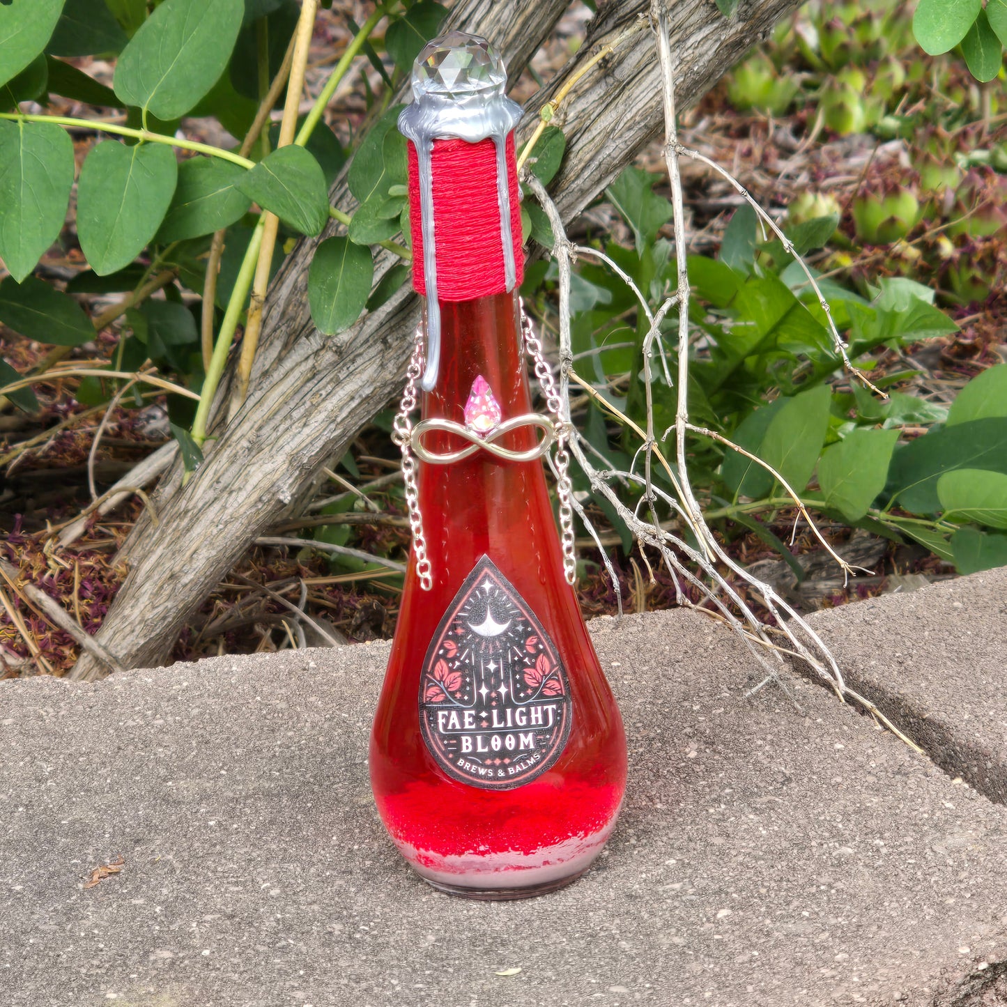 Fae Light Bloom Color Changing Decorative Potion Bottle