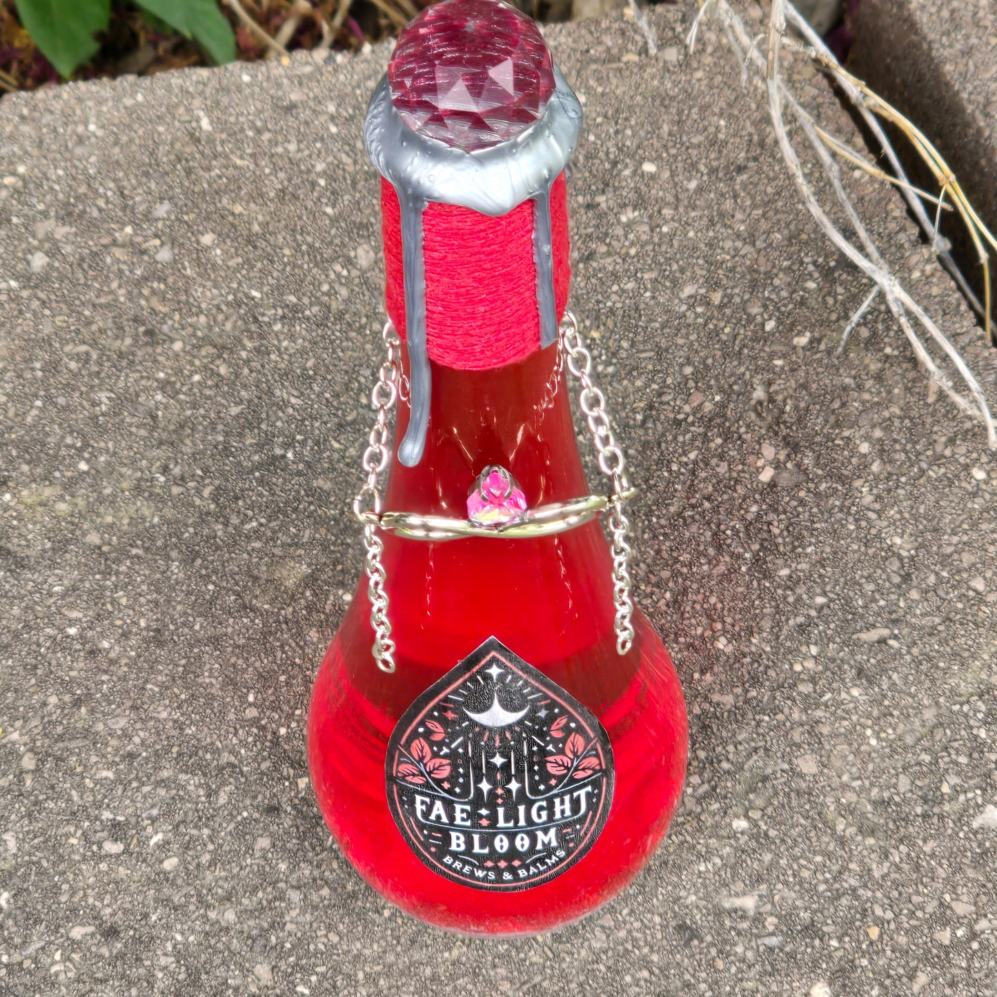 Fae Light Bloom Color Changing Decorative Potion Bottle