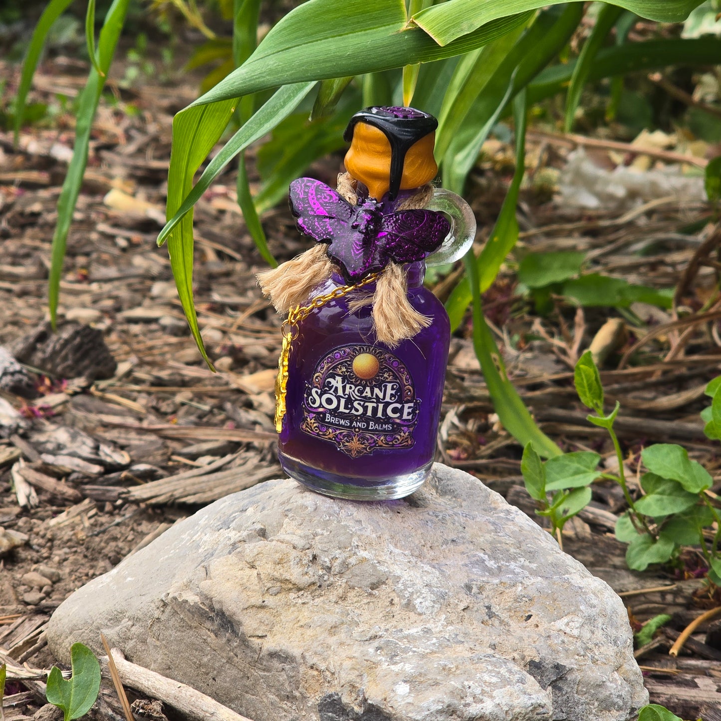 Arcane Solstice Color Changing Decorative Potion Bottle