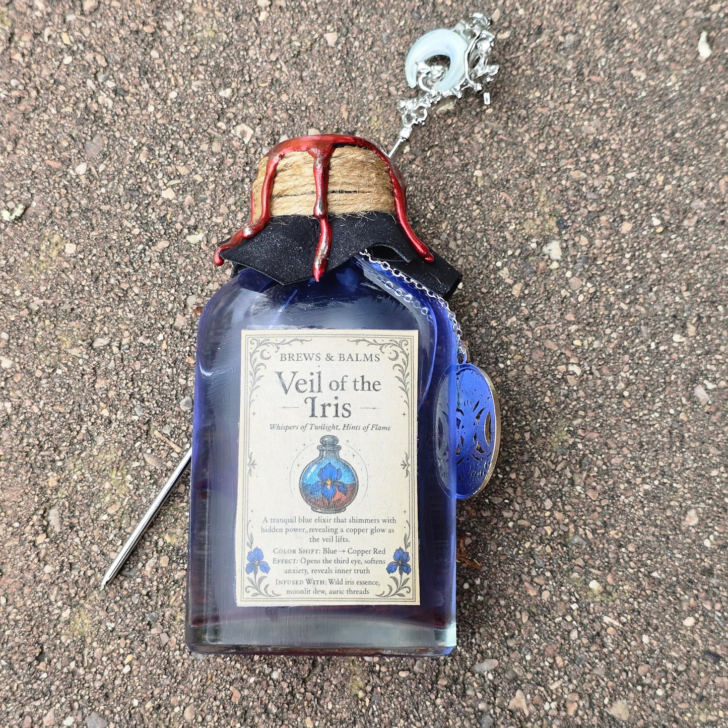 Veil of the Iris Color Changing Decorative Potion Bottle