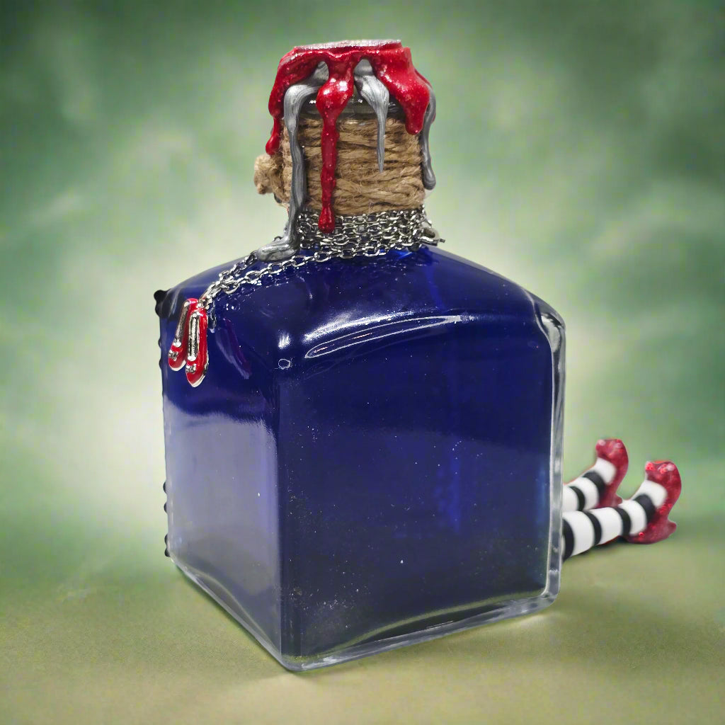 Over the Rainbow...Under the House Color Changing Potion Prop Blue to Green Decorative bottle