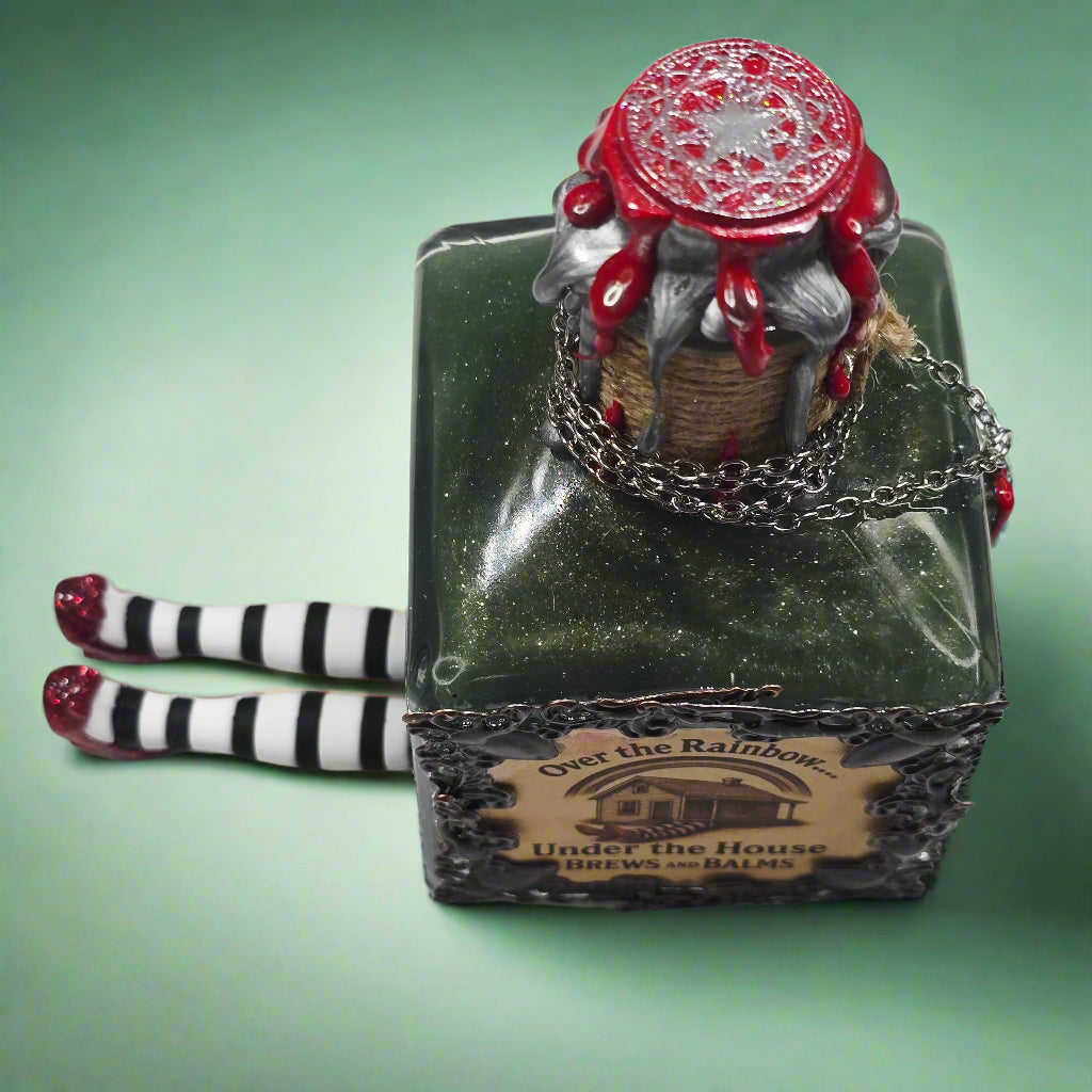 Over the Rainbow...Under the House Color Changing Potion Prop Blue to Green Decorative bottle