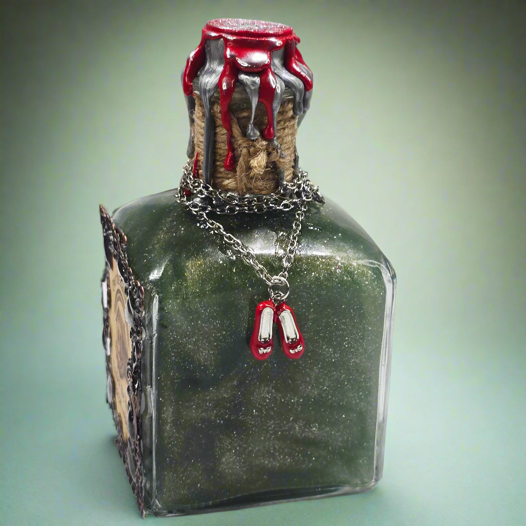 Over the Rainbow...Under the House Color Changing Potion Prop Blue to Green Decorative bottle