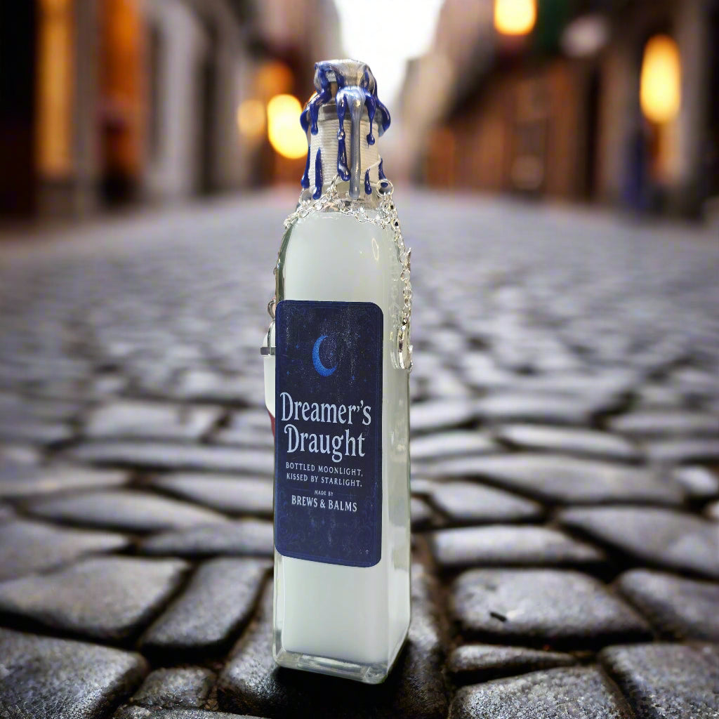 Dreamers Draught Color Changing Decorative Bottle Potion Prop, White to Blue