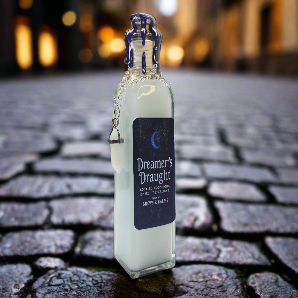 Dreamers Draught Color Changing Decorative Bottle Potion Prop, White to Blue