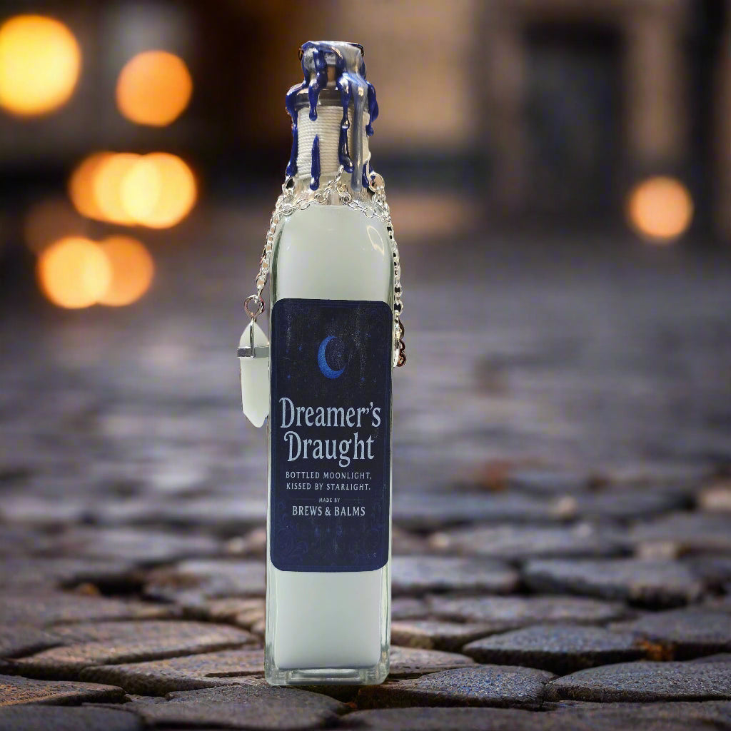Dreamers Draught Color Changing Decorative Bottle Potion Prop, White to Blue