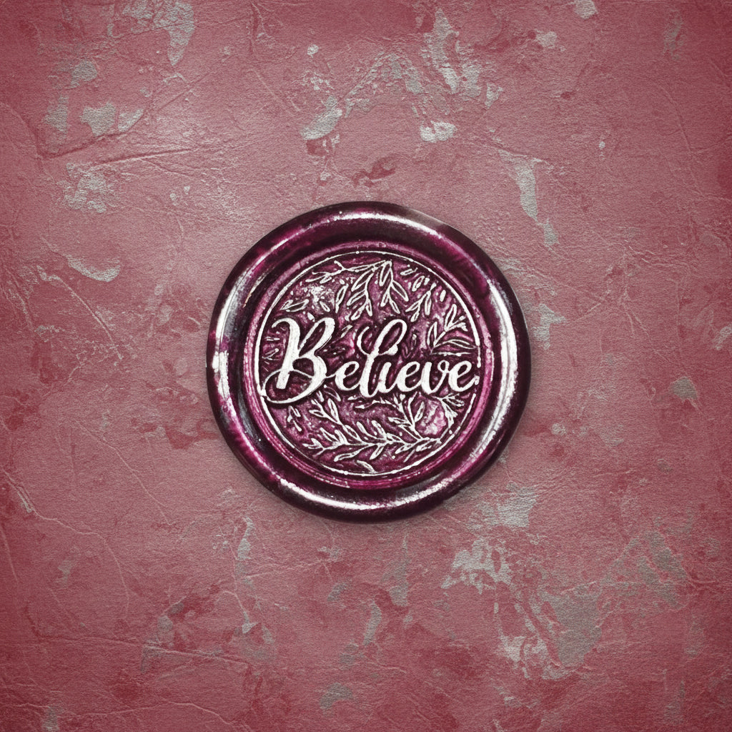 Believe Wax Seals – Peel & Stick • Multiple Colors Silver & Gold Accents