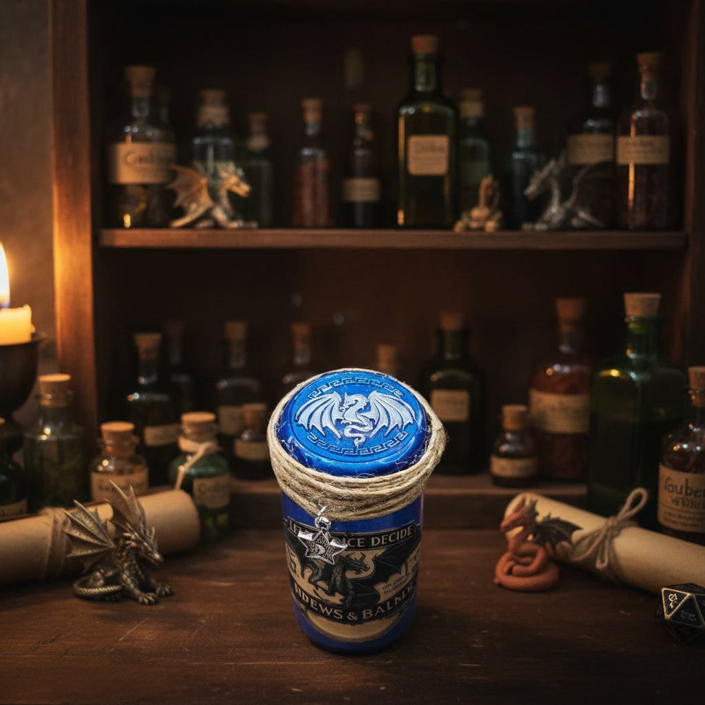 Dice D20 Potion Props, A Color Changing decorative bottle prop! 3 inches tall