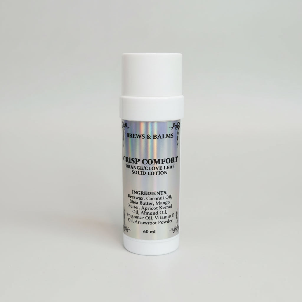 Brews & Balms Crisp Comfort Orange/Clove Leaf Solid Lotion