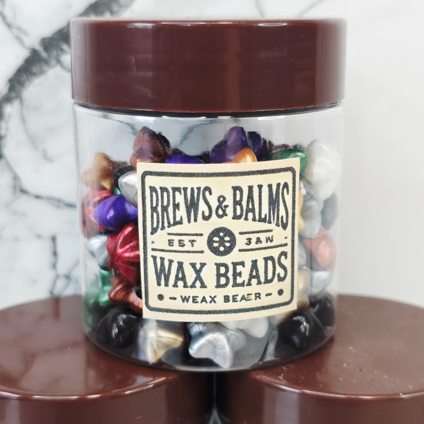 100 Count Wax Beads for Wax Sealing DIY Wax Seals - Various Colors - by Brews & Balms
