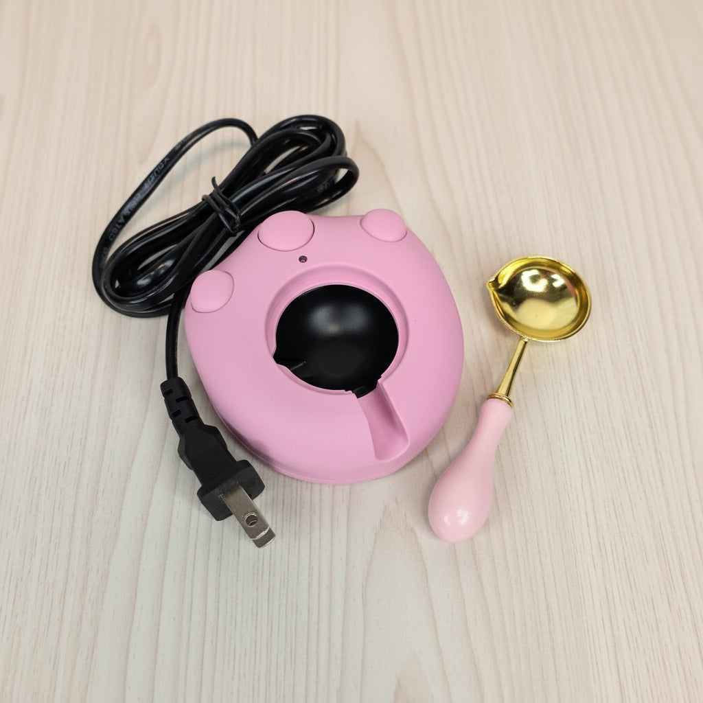 Electric Wax Seal Warmer – Wax Melting Heater with Spoon US Plug