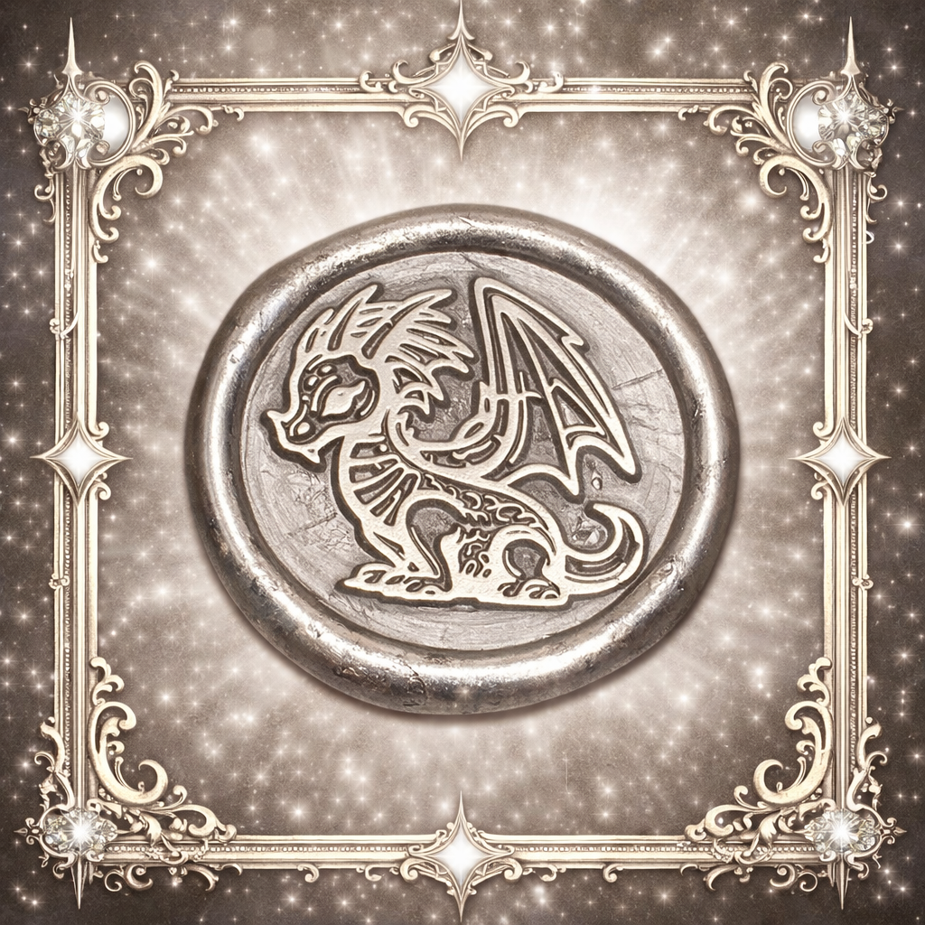 Cute Dragon Envelope Wax Seals – Peel & Stick • Multiple Colors