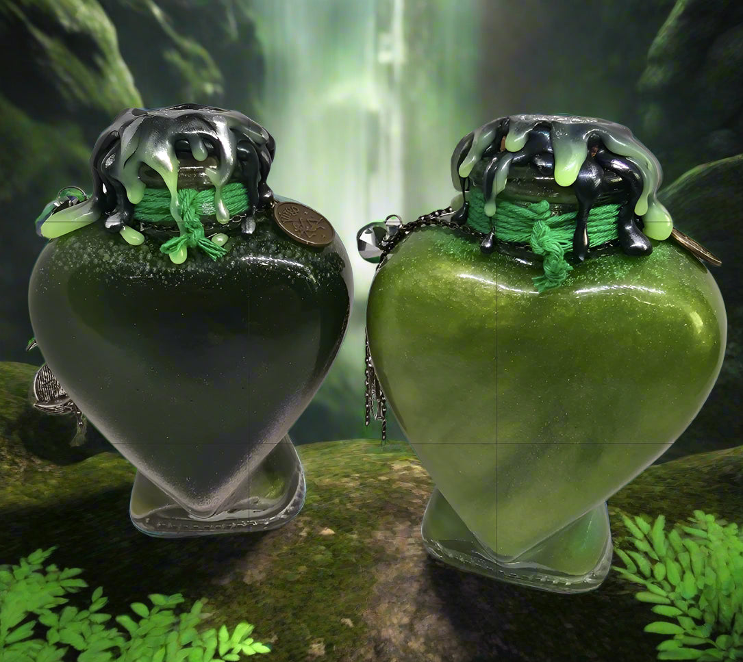 Virgo Zodiac Heart Shape A Color Changing Potion Bottle Prop