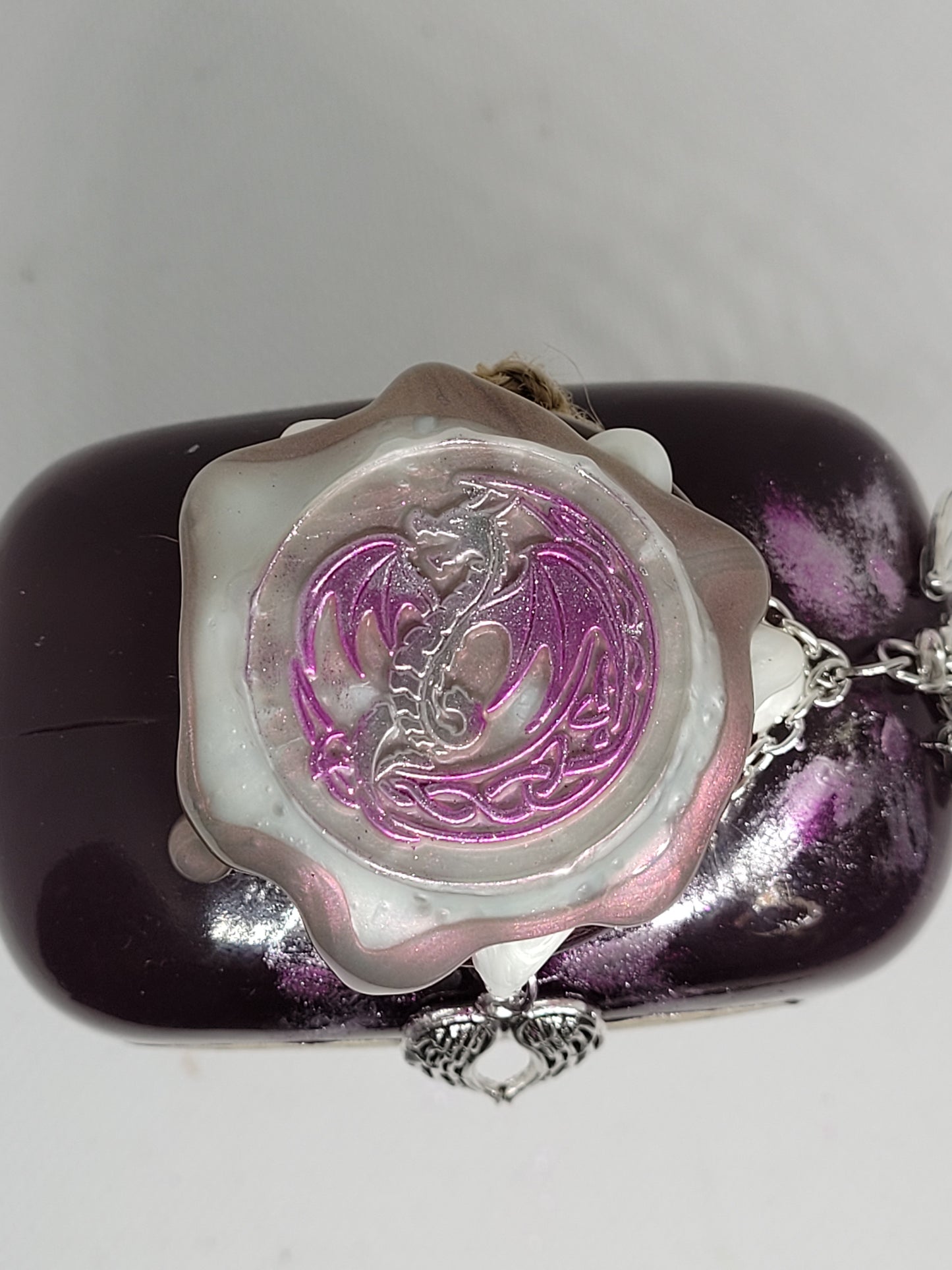 Ethereal Dragon Essence Heart Shaped A Color Changing Potion Bottle Prop