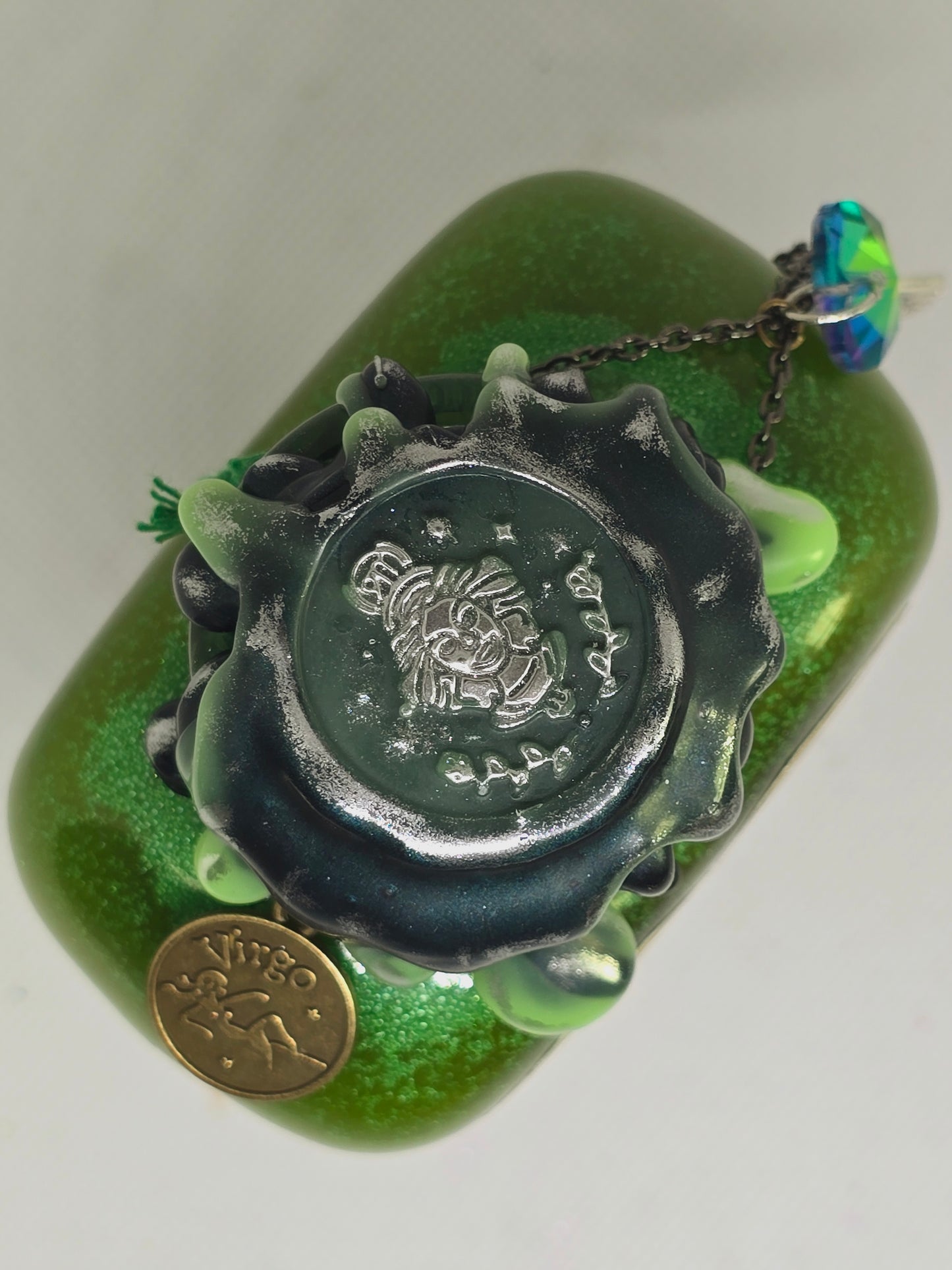 Virgo Zodiac Heart Shape A Color Changing Potion Bottle Prop