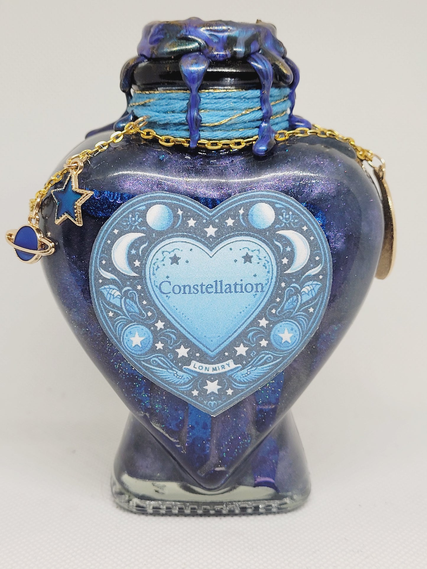 Constellation Heart Shape A Color Changing Potion Bottle Prop