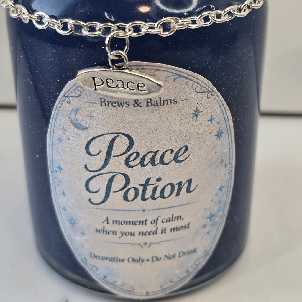 Peace Potion – Color Changing Decorative Bottle - White to Blue