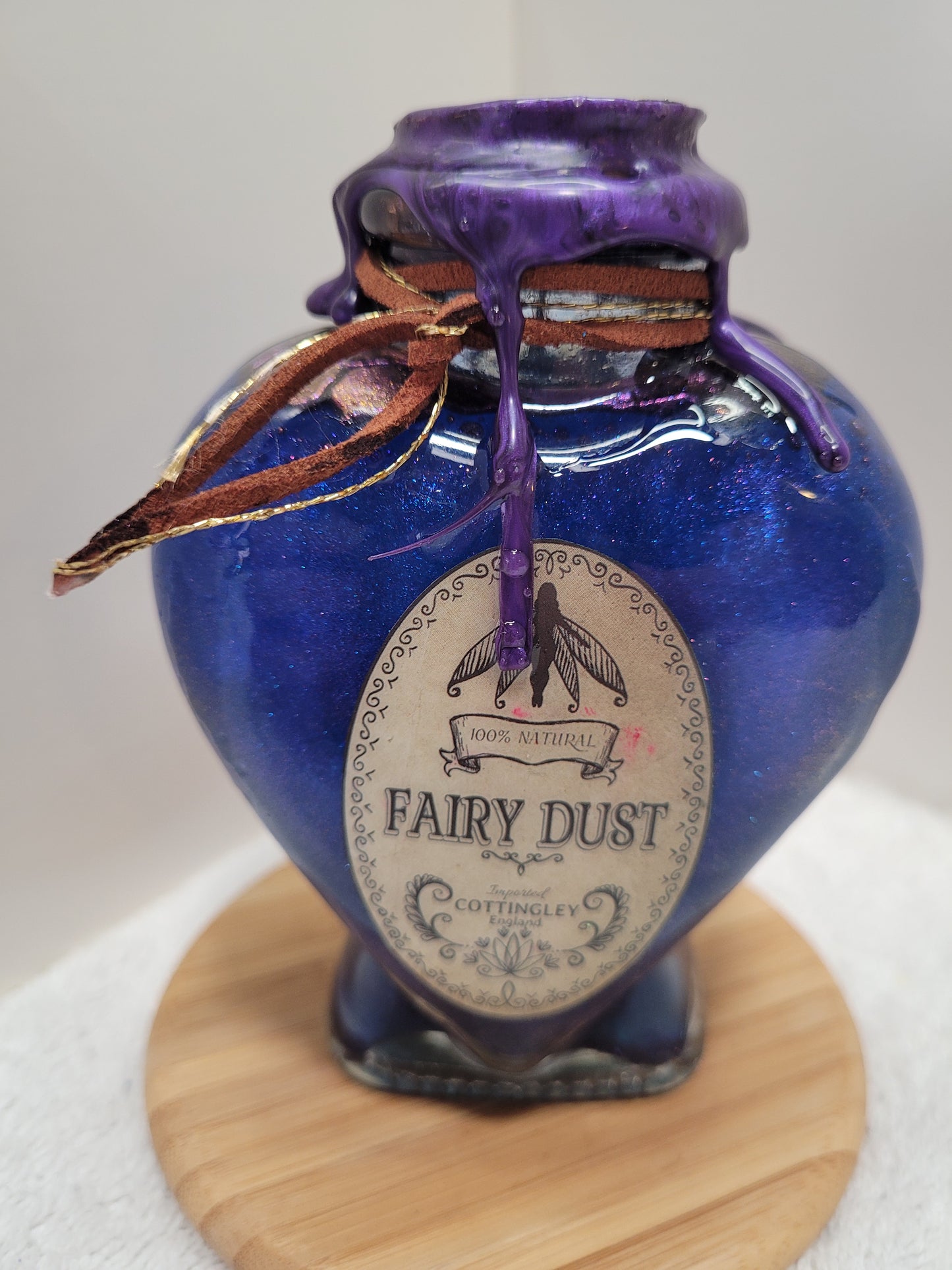 Custom Made Decorative Elixir Brew Bottle Heart Shaped