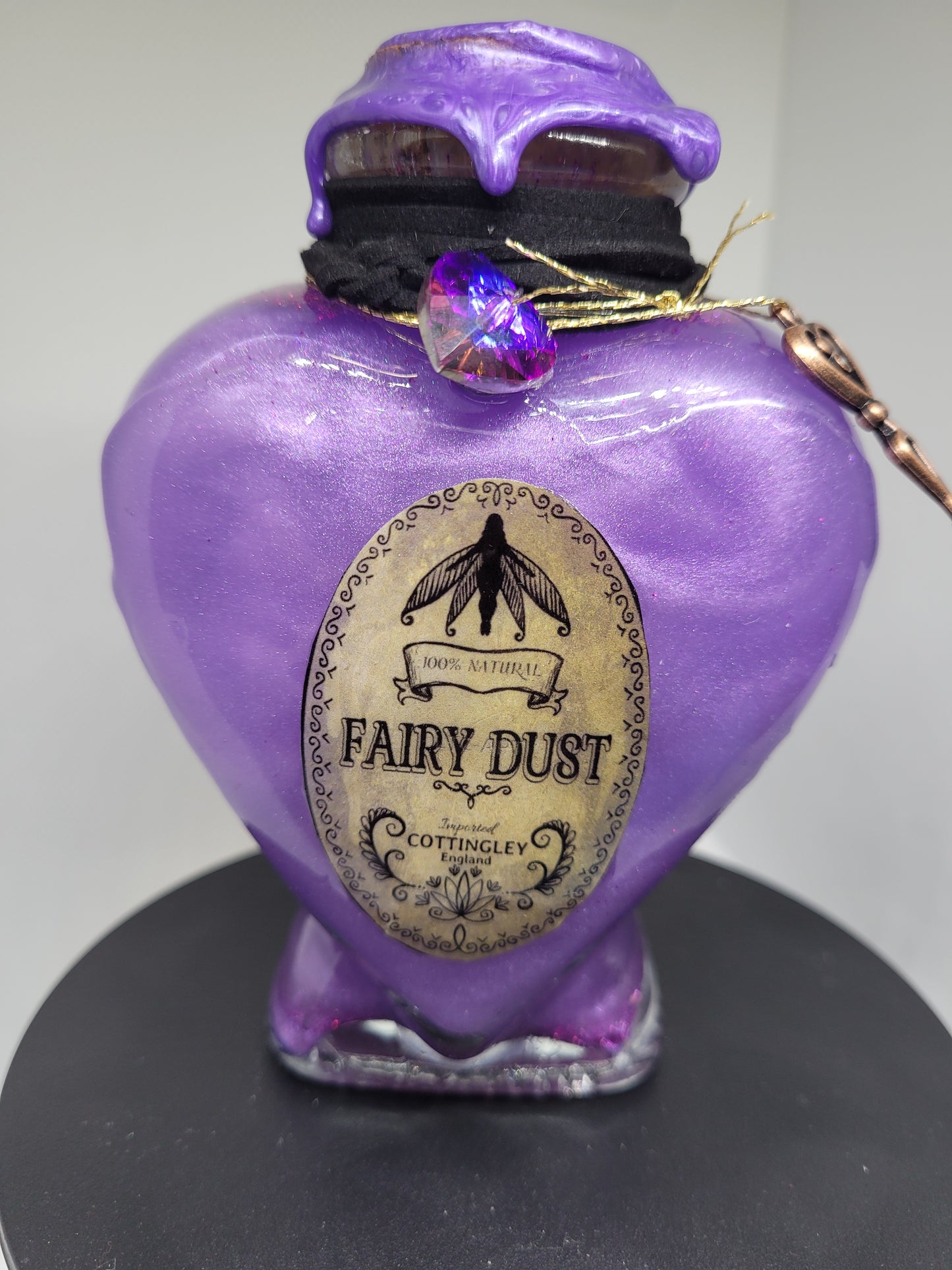 Custom Made Decorative Elixir Brew Bottle Heart Shaped